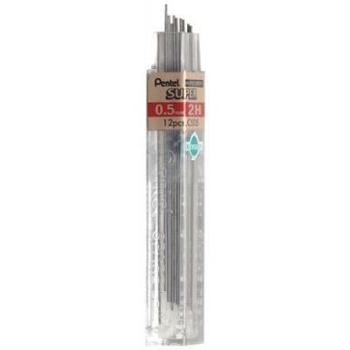 Achetez PENTEL Etui de 12 mines 0,5 mm Hi-Polymer haute qualité 2H C505  pas cher sur Ma Rentrée S..