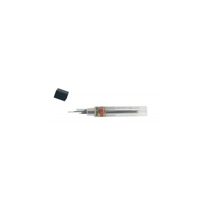 PENTEL Etui de 12 mines SUPER 0,5 mm Hi-Polymer haute qualité 2B C505