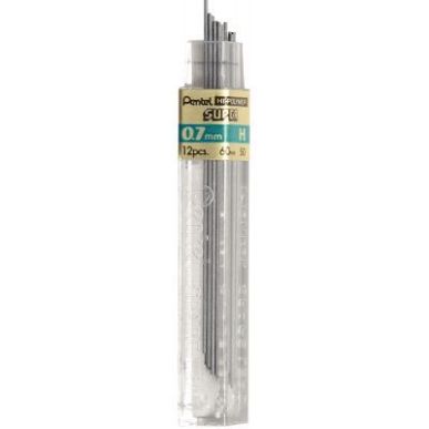 Achetez Etui de 12 mines graphite Hi-polymer SUPER diamètre 0,7 mm. H 50-HX PENTEL pas cher sur Ma ..