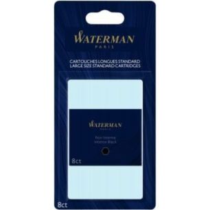 Achetez Blister de 8 cartouches longues Waterman noires S0712991 WATERMAN pas cher sur Ma Rentrée S..