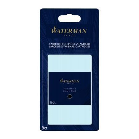 Achetez Blister de 8 cartouches longues Waterman noires S0712991 WATERMAN pas cher sur Ma Rentrée S..