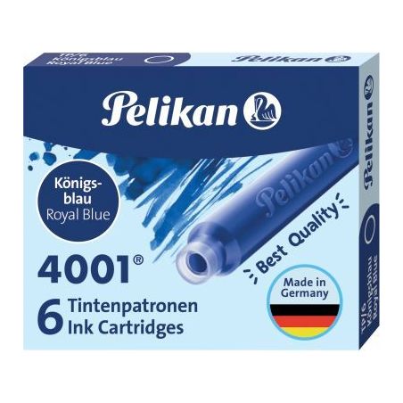 Achetez Etui de 6 cartouches d'encre bleue roi 100401545 PELIKAN pas cher sur Ma Rentrée Scolaire