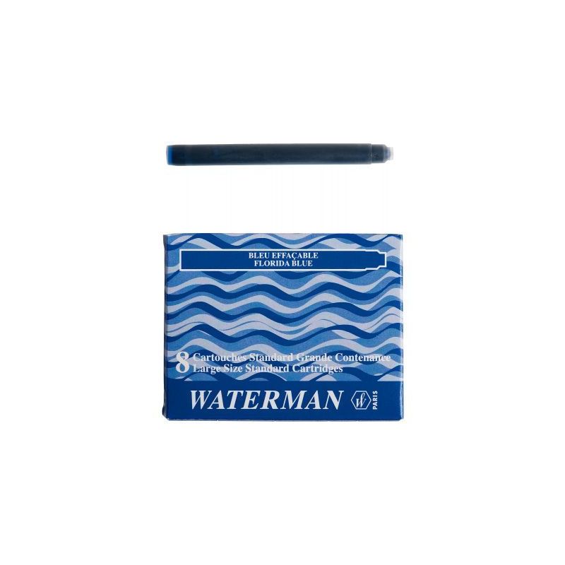 Achetez Etui de 8 cartouches standard encre bleue S0110860 WATERMAN pas cher sur Ma Rentrée Scolair..