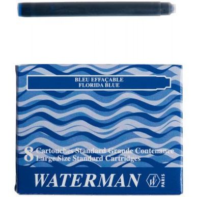 Achetez Etui de 8 cartouches standard encre bleue S0110860 WATERMAN pas cher sur Ma Rentrée Scolair..