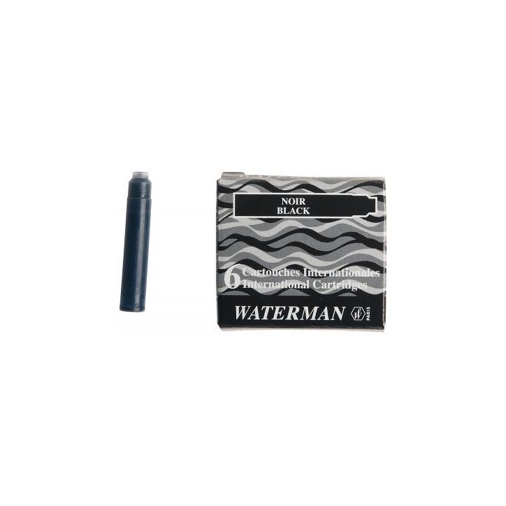 Étui de 6 mini cartouches Waterman noires S0110940 WATERMAN