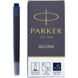 Achetez Etui de 5 cartouches Parker encre bleue et noire 1950385 PARKER pas cher sur Ma Rentrée Sco..
