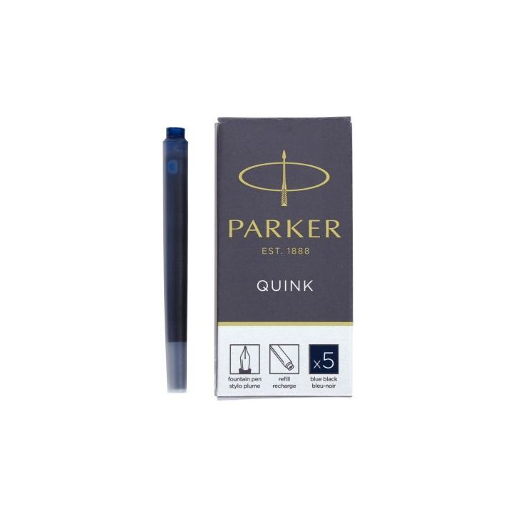 Etui de 5 cartouches Parker encre bleue et noire 1950385 PARKER