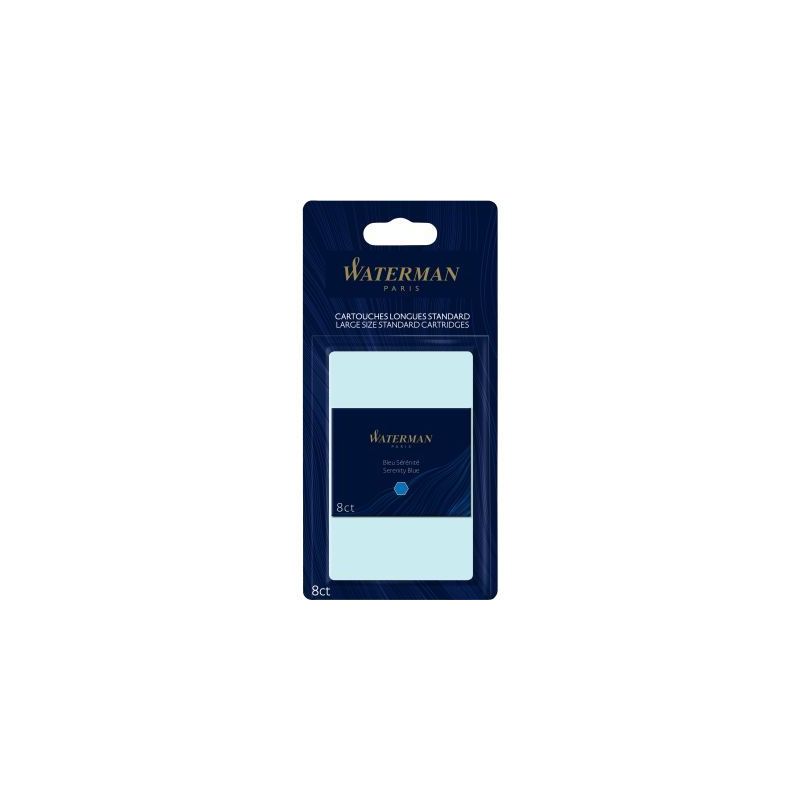 Achetez Blister de 8 cartouches longues Waterman bleues S0713021 WATERMAN pas cher sur Ma Rentrée S.. Achetez Blister de 8 cartouches longues Waterman bleues S0713021 WATERMAN pas cher sur Ma Rentrée S..