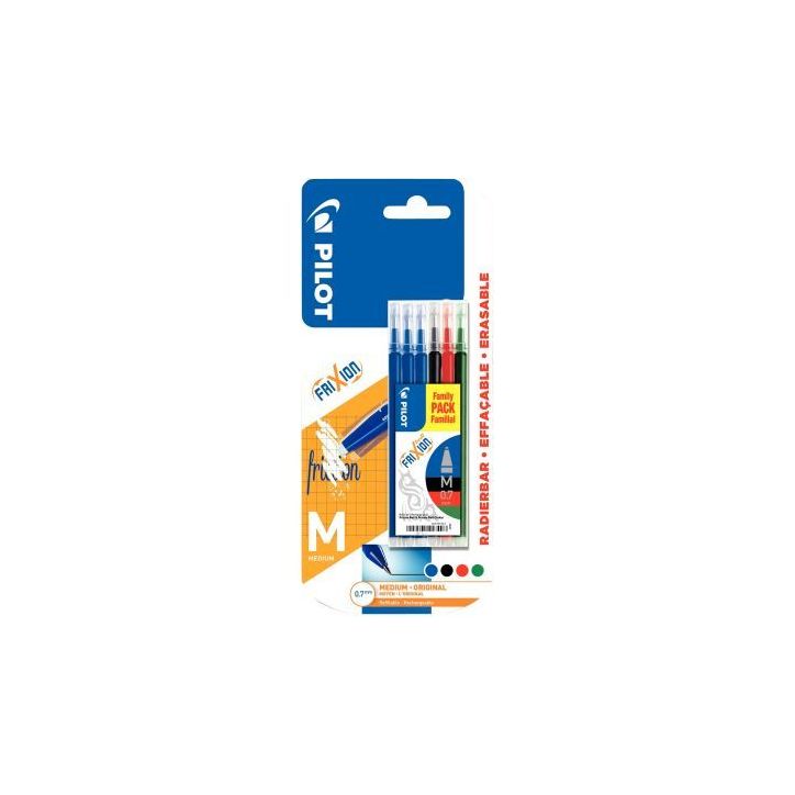 Blister de 6 recharges Frixion assorties 3131910501329 FRIXION PILOT