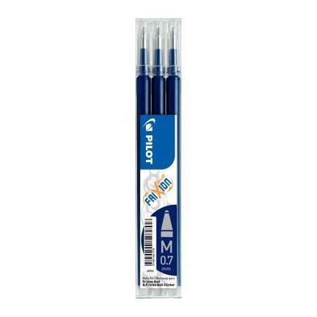 Achetez PILOT Set de 3 recharges pour roller FriXion Ball. Pointe moyenne 0,7 mm. Encre Bleu nuit pa..