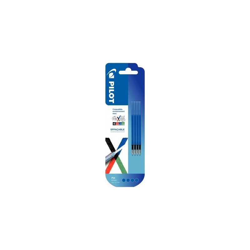Achetez Blister 4 recharges pour Frixion Ball 4 Couleurs bleues 3131910447580 FRIXION PILOT pas cher.. Achetez Blister 4 recharges pour Frixion Ball 4 Couleurs bleues 3131910447580 FRIXION PILOT pas cher..