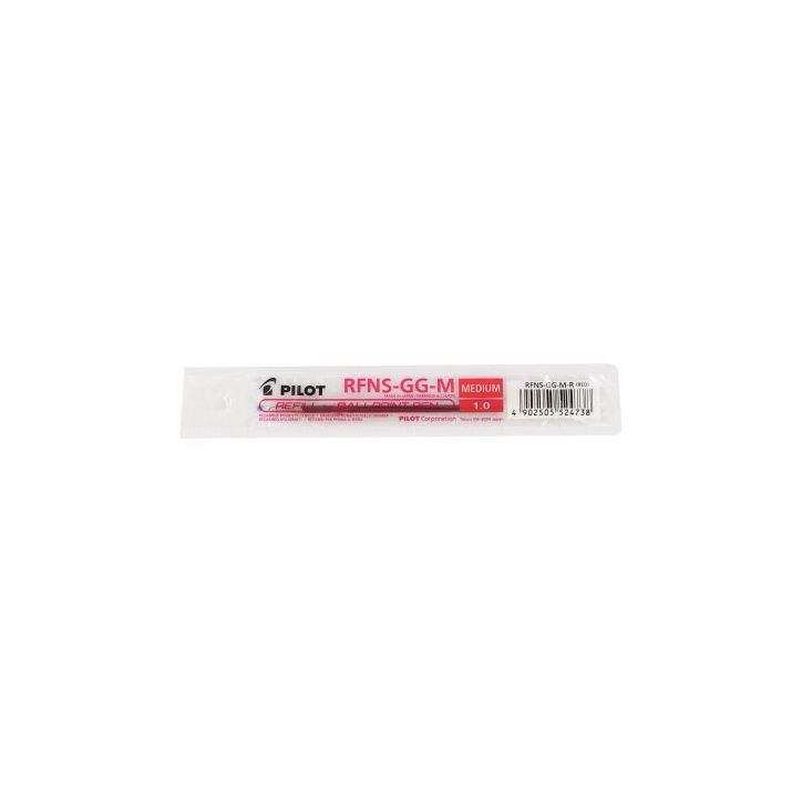 PILOT Recharge bille RFNS-GG pointe moyenne. Encre Rouge