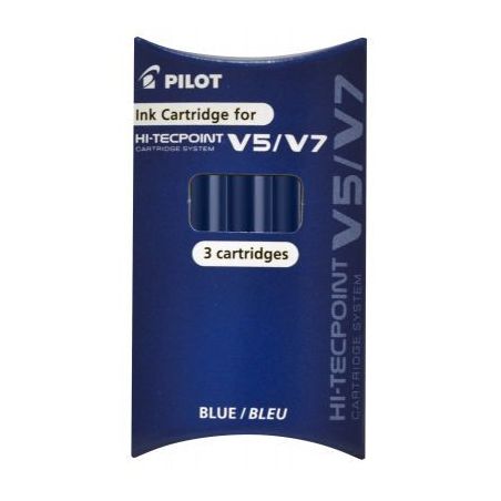 Achetez Etui de 3 recharges pour V5/V7 rechargeable bleu 4902505444456 PILOT pas cher sur Ma Rentré..