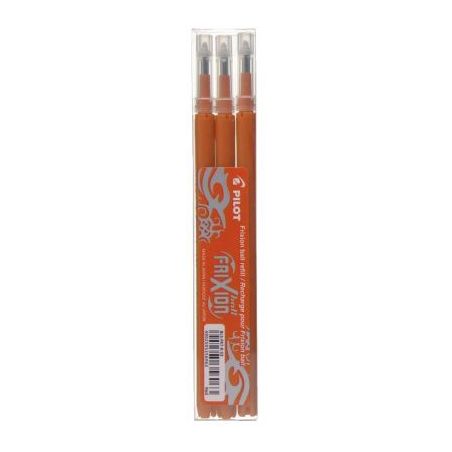 Achetez PILOT Set de 3 recharges pour roller FriXion Ball. Pointe moyenne 0,7 mm. Encre Orange pas c..