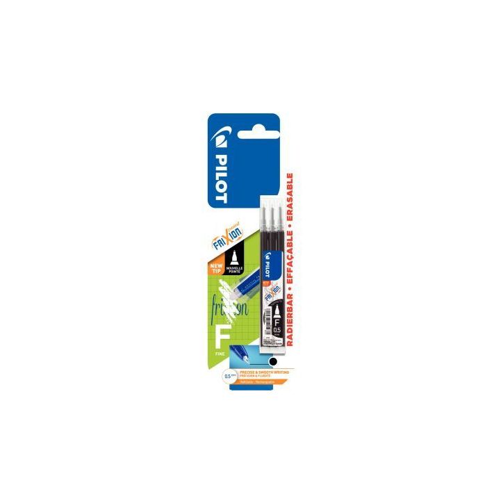 Blister de 3 recharges Frixion Point noires 3131910649397 FRIXION PILOT