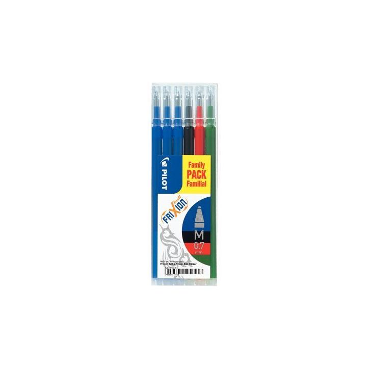 Set de 6 recharges Frixion assortis 4902505525643 FRIXION PILOT