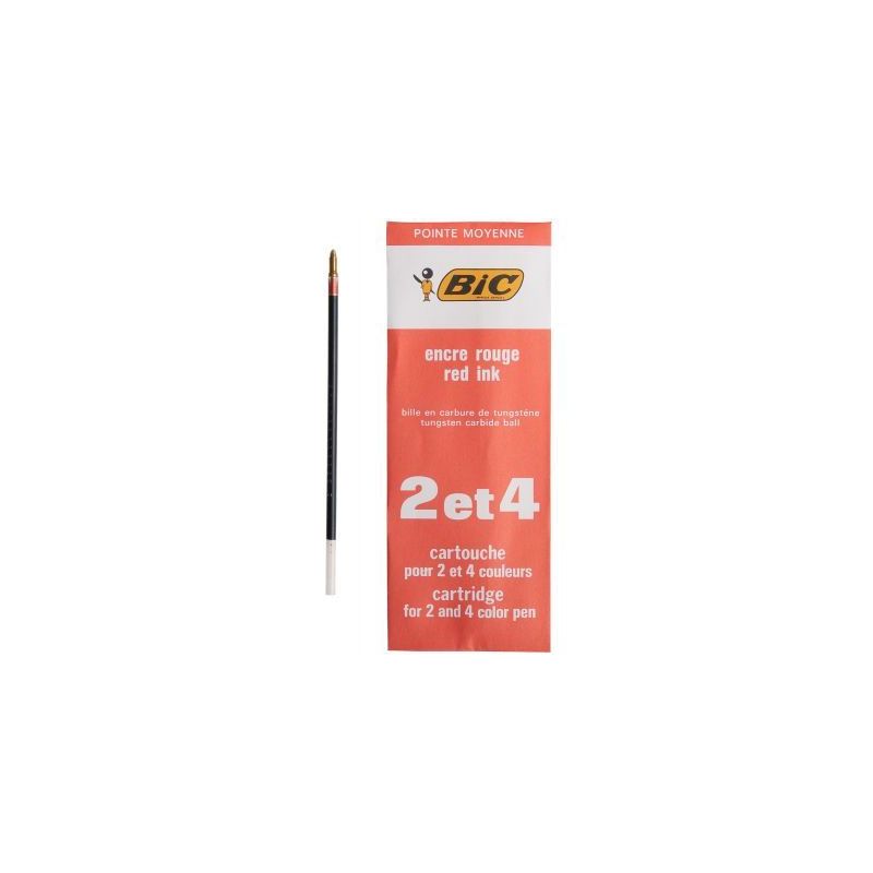 Achetez Recharge 2 - 4 couleurs pointe moyenne rouge 400814509 BIC pas cher sur Ma Rentrée Scolaire Achetez Recharge 2 - 4 couleurs pointe moyenne rouge 400814509 BIC pas cher sur Ma Rentrée Scolaire
