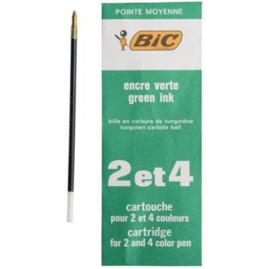 Achetez Recharge 2 - 4 couleurs pointe moyenne vert 400814609 BIC pas cher sur Ma Rentrée Scolaire
