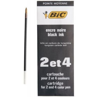 Achetez Recharge 2-4 couleurs pointe moyenne noir 400814309 BIC pas cher sur Ma Rentrée Scolaire