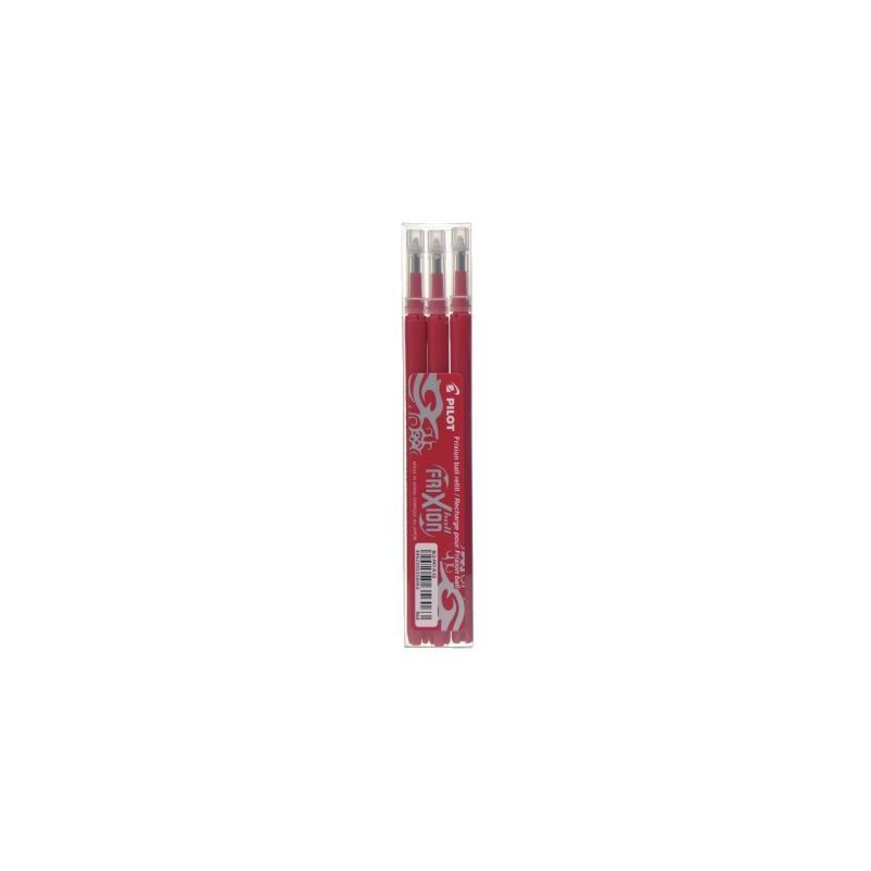Achetez PILOT Set de 3 recharges pour roller FriXion Ball. Pointe moyenne 0,7 mm. Encre Rouge pas ch..