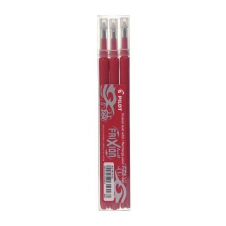Achetez PILOT Set de 3 recharges pour roller FriXion Ball. Pointe moyenne 0,7 mm. Encre Rouge pas ch..