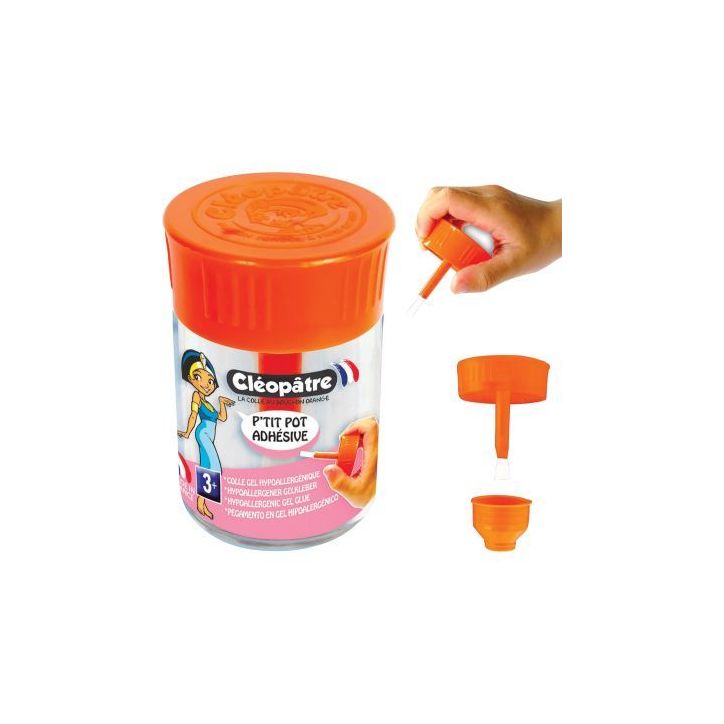 Petit pot adhésive hypoallergénique 50 gramme + pinceau AD80-HYP CLEOPATRE