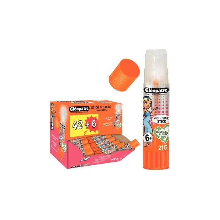 Pack de 42+6 colles de 21gr transparentes BA21ADX48 CLEOPATRE