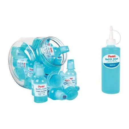 Achetez Pack de 24 flacons de colle Roll'n Glue de 55 ml remplis + 1 flacon de colle 300 ml PER501-E..