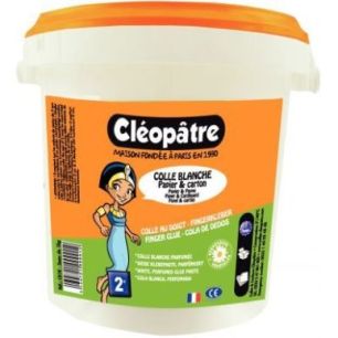 Pot de colle blanche en pâte 1 kg CB1K CLEOPATRE Pot de colle blanche en pâte 1 kg CB1K CLEOPATRE