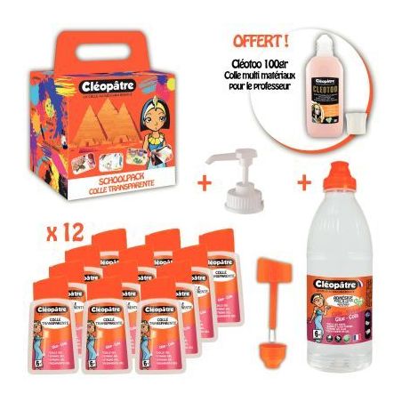 Achetez Valise de colle 12 flacons + 1 recharge + 1 pompe VAC-CT CLEOPATRE pas cher sur Ma Rentrée ..