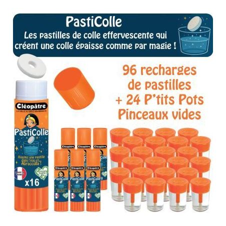 Achetez 6 STICK PASTI COLLE  x 16 + 24 POTS VIDE KIT-ADPASTI-HYP CLEOPATRE pas cher sur Ma Rentrée ..