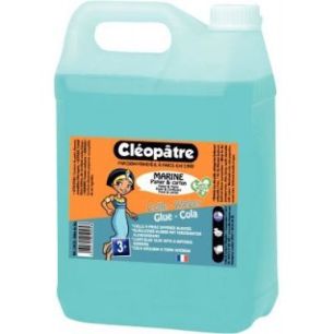 Flacon de 5litres de colle bleutée marine CMC5L CLEOPATRE Flacon de 5litres de colle bleutée marine CMC5L CLEOPATRE