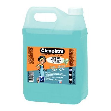 Achetez Flacon de 5litres de colle bleutée marine CMC5L CLEOPATRE pas cher sur Ma Rentrée Scolaire