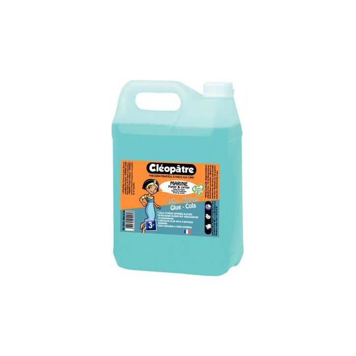 Flacon de 5litres de colle bleutée marine CMC5L CLEOPATRE