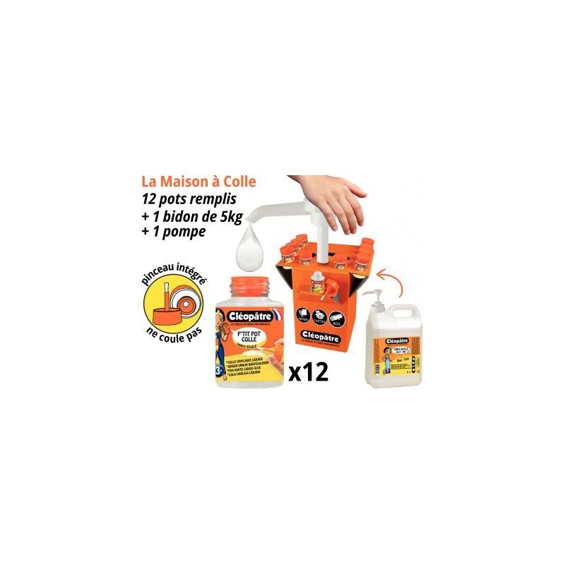 Achetez Kit maison colle de 5kg + 12 pots de 50g MAC-VI5L CLEOPATRE pas cher sur Ma Rentrée Scolair..