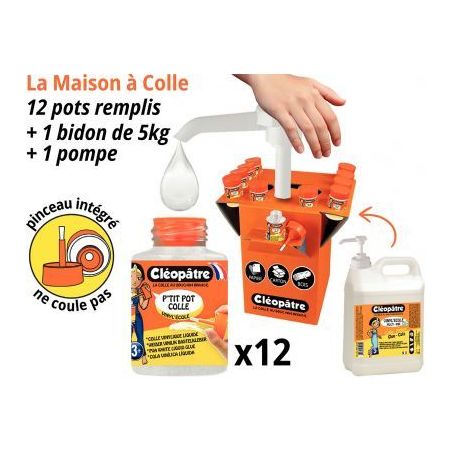 Achetez Kit maison colle de 5kg + 12 pots de 50g MAC-VI5L CLEOPATRE pas cher sur Ma Rentrée Scolair..