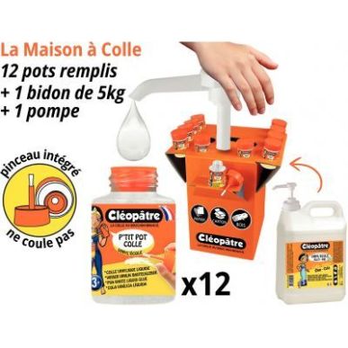 Achetez Kit maison colle de 5kg + 12 pots de 50g MAC-VI5L CLEOPATRE pas cher sur Ma Rentrée Scolair..