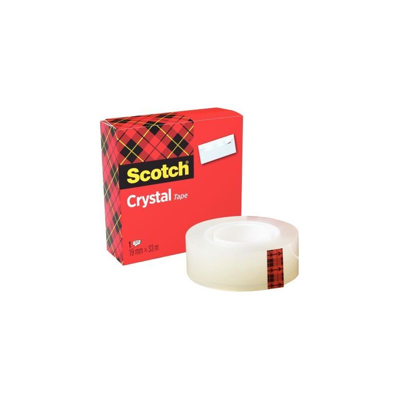 Achetez Rouleau adhésif Crystal dimensions: 19mm x 33m 23202 SCOTCH 3M pas cher sur Ma Rentrée Sco..