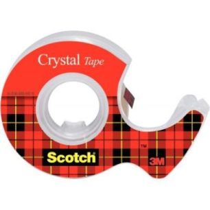 Achetez Rouleau Scotch Crystal transparent 19 mm x 7,5 m avec dévidoir A1122 3M pas cher sur Ma Ren..