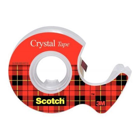 Achetez Rouleau Scotch Crystal transparent 19 mm x 7,5 m avec dévidoir A1122 3M pas cher sur Ma Ren..