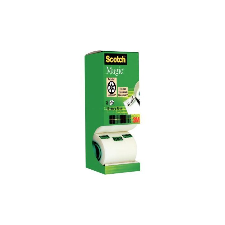 Tour distributrice de 8 rouleaux Scotch Magic 19 mm x 33 m BP 349 SCOTCH 3M