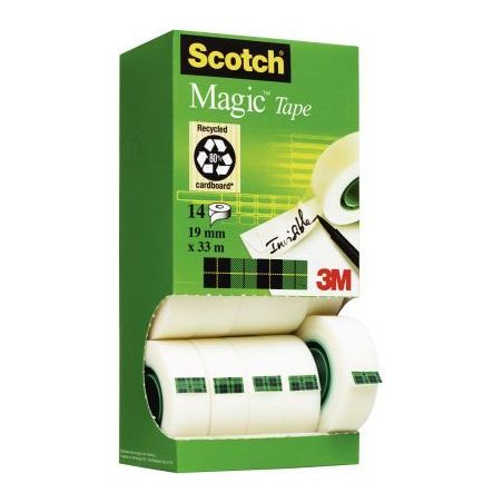 Achetez Tour distributrice de 14 rouleaux Scotch Magic 19 mm x 33 m dont 2 gratuits BP032 SCOTCH 3M ..
