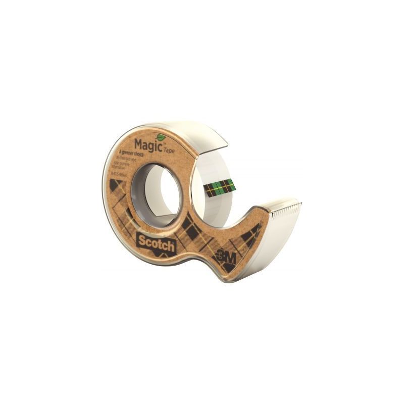 Achetez Dévidoir transparent en plastique 100% recyclé avec rouleau Scotch Magic 19 mm x 20 m L241.. Achetez Dévidoir transparent en plastique 100% recyclé avec rouleau Scotch Magic 19 mm x 20 m L241..