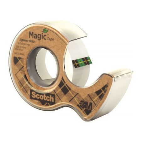 Achetez Dévidoir transparent en plastique 100% recyclé avec rouleau Scotch Magic 19 mm x 20 m L241..