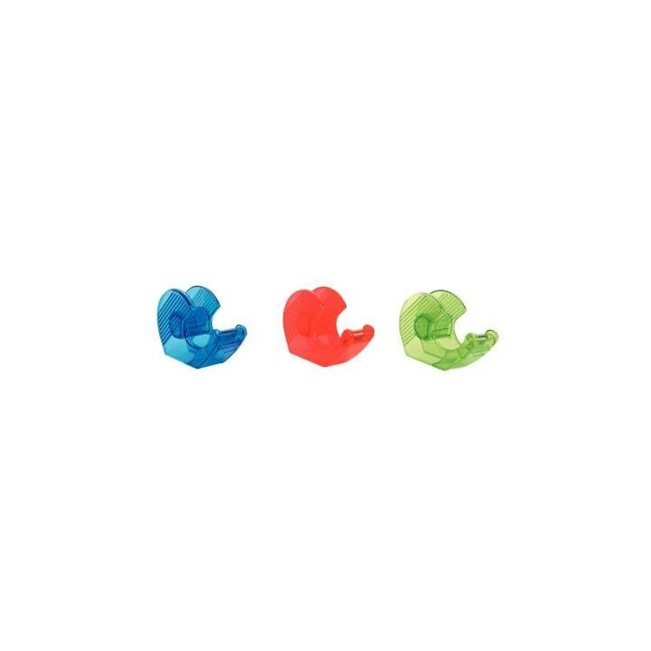 WONDAY Dévidoir pour ruban adhésif 19mmx33m, couleurs translucides assorties