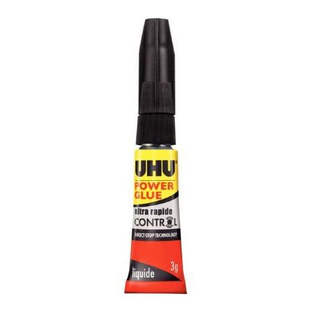 Achetez UHU POWER GLUE liquide tube 3g CONTROL pas cher sur Ma Rentrée Scolaire