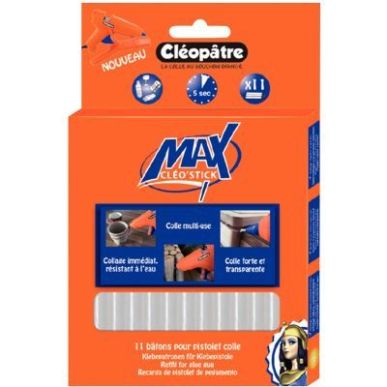 Achetez Boîte de 11 bâtons de colle cléo'stick max POMAX11RCT CLEOPATRE pas cher sur Ma Rentrée ..