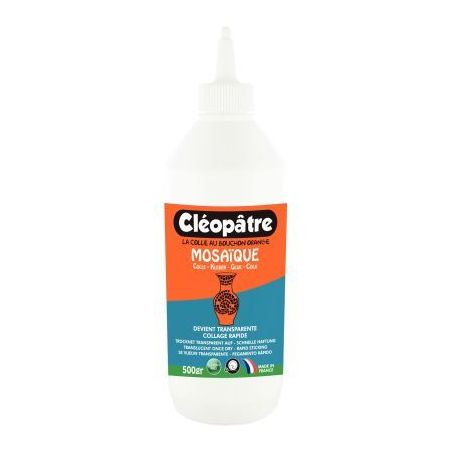 Achetez Flacon 500 gr colle Cleo'Saïc pour mosaïques LCC12-500X pas cher sur Ma Rentrée Scolaire