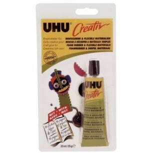 Achetez Tube de 33 ml de colle CREATIV pour mousse à découper et matériaux souples 047195 UHU pas..