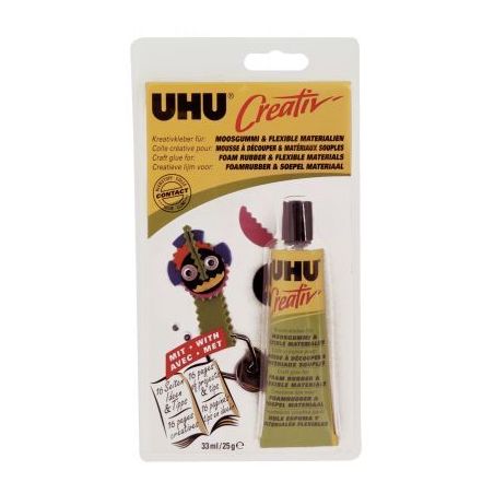 Achetez Tube de 33 ml de colle CREATIV pour mousse à découper et matériaux souples 047195 UHU pas..